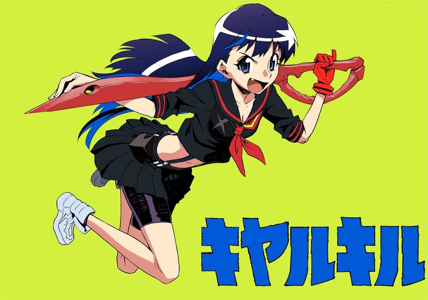 matoi ryuuko, senketsu, and kiyal bachika (kill la kill and 1 more) drawn by mori_kotarou