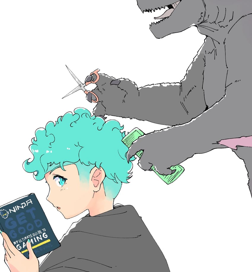 hatsune miku, godzilla, and godzilla evolved (vocaloid and 4 more) drawn by archives.gokulism