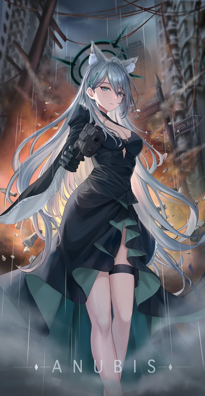 shiroko and shiroko terror (blue archive) drawn by kama_(kama_ovo)