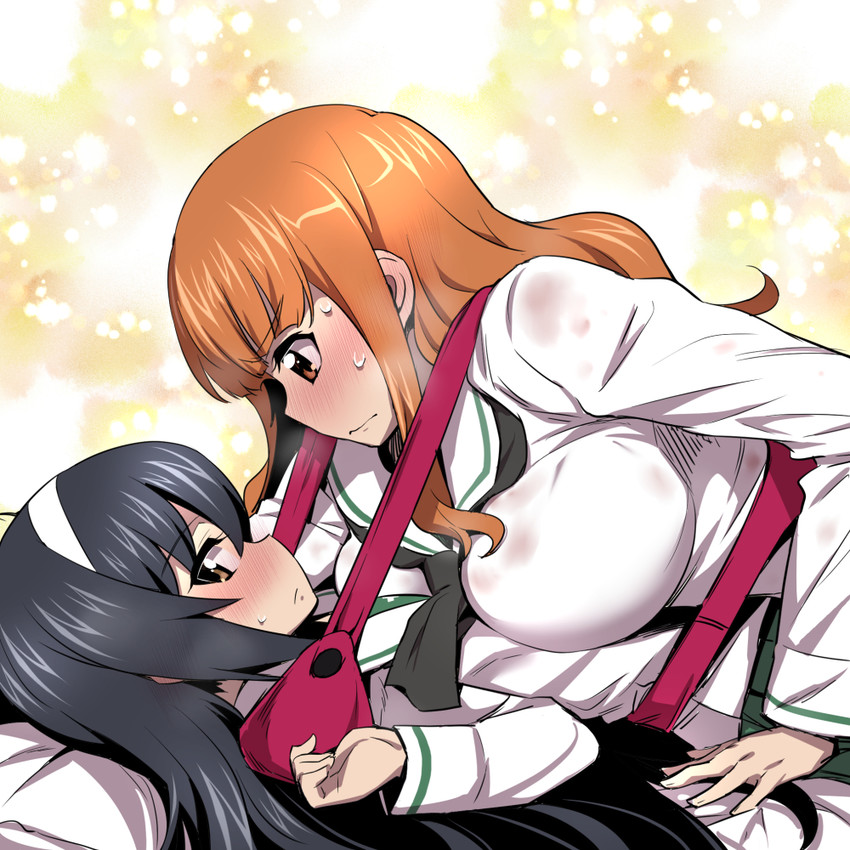 takebe saori and reizei mako (girls und panzer) drawn by nakahira_guy