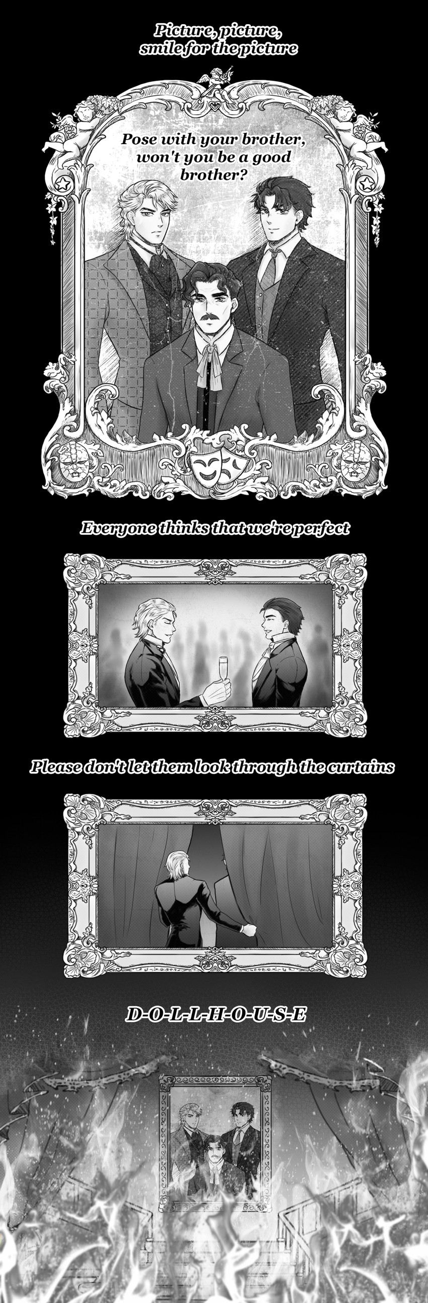 dio brando, jonathan joestar, and george joestar (jojo no kimyou na bouken and 1 more) drawn by artey