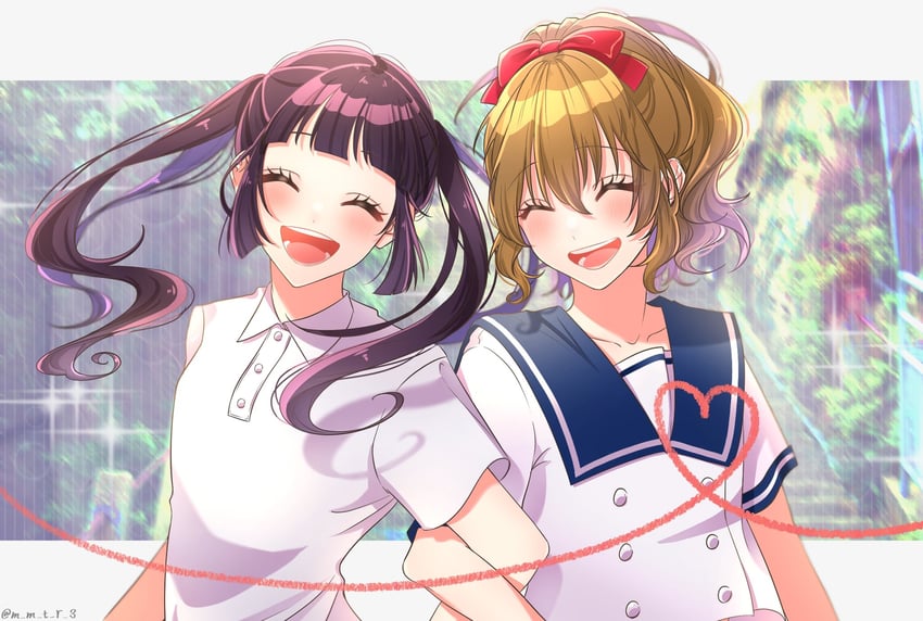 takamizawa arisa and miura karen (honeyworks) drawn by m_m_t_r_3