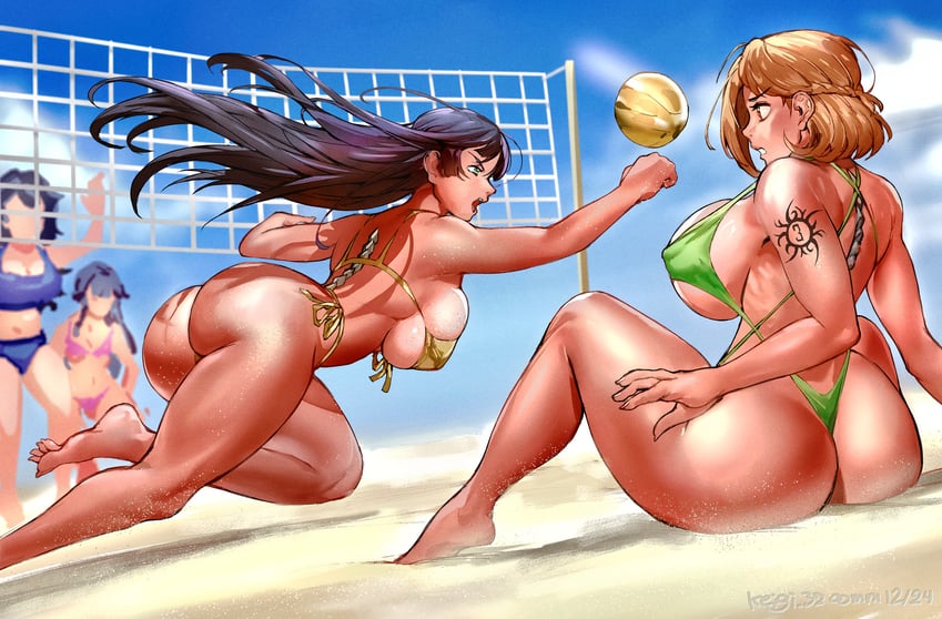 felicia castro and regina jackson (tatakau ni atai suru) drawn by keigi
