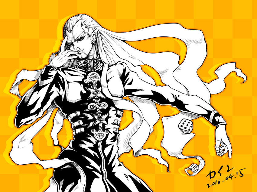 hazekura mikitaka (jojo no kimyou na bouken and 1 more) drawn by cain_(the_sky_upside_down)