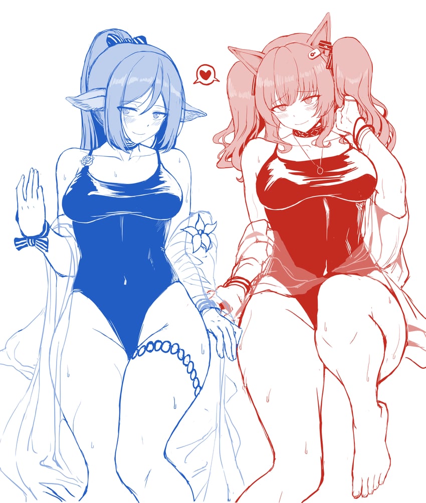 angelina and perfumer (arknights) drawn by ydg_(eorbsaos1004)