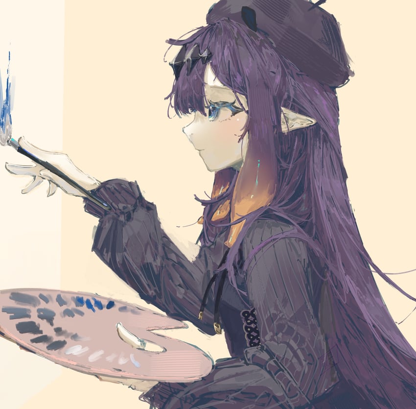 ninomae ina'nis (hololive and 1 more) drawn by somewhatdino