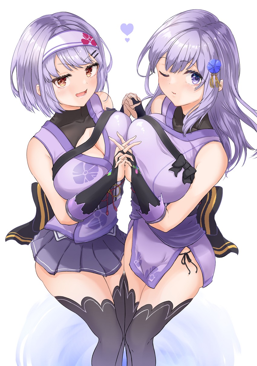 asano ruri and asano akane (asano sisters project) drawn by ogura_toast