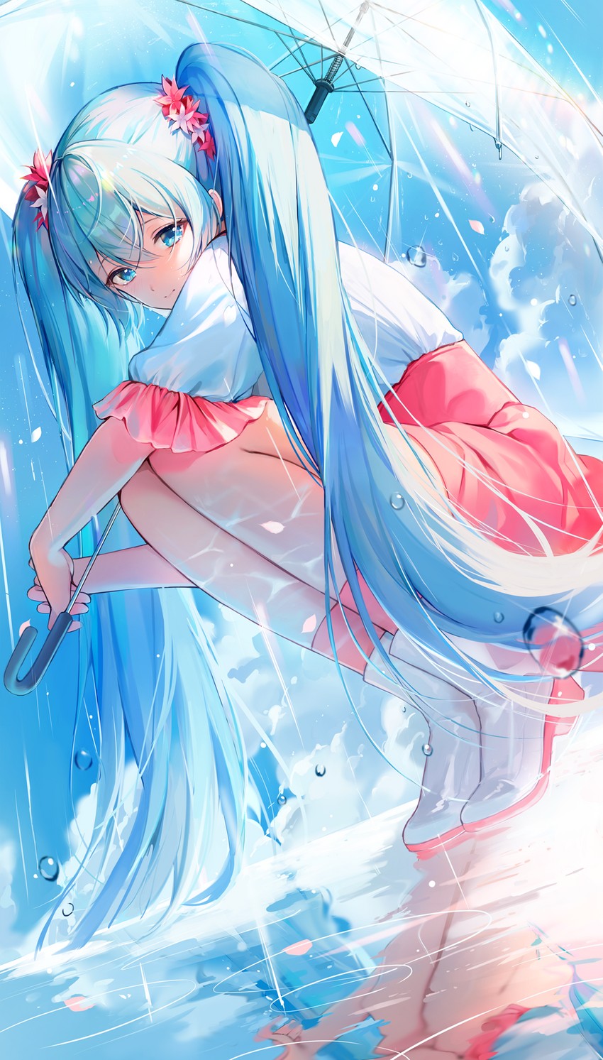 hatsune miku (vocaloid and 1 more) drawn by eso_(toory)