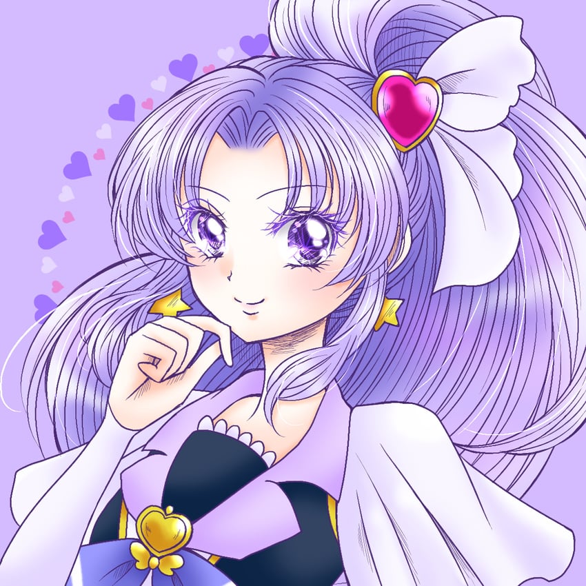 hikawa iona and cure fortune (precure and 1 more) drawn by shopan_(melody1015jump)