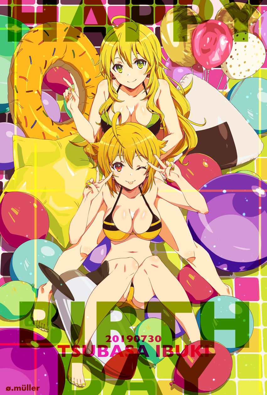 hoshii miki and ibuki tsubasa (idolmaster and 1 more) drawn by oomura_karasu