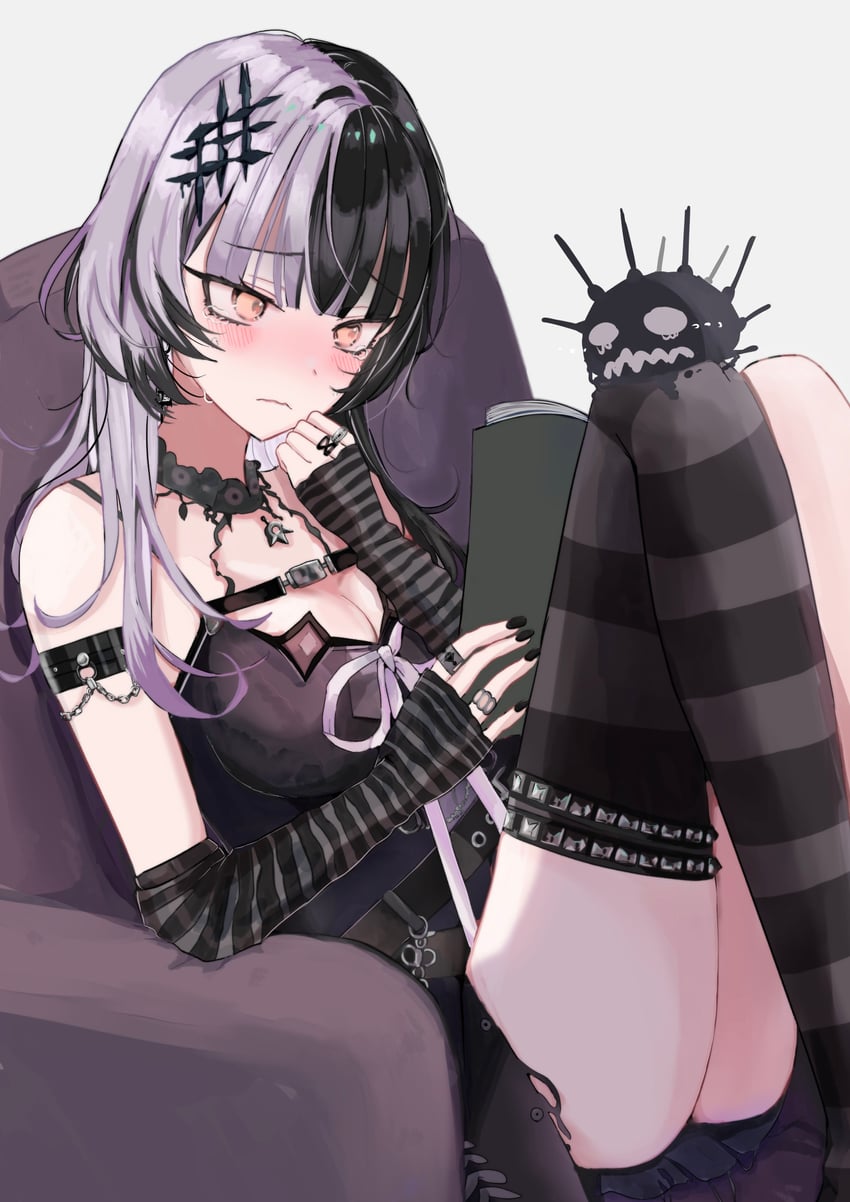 shiori novella and yorick (hololive and 1 more) drawn by demitsuyuzaki