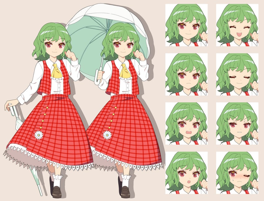 kazami yuuka (touhou) drawn by 4rion