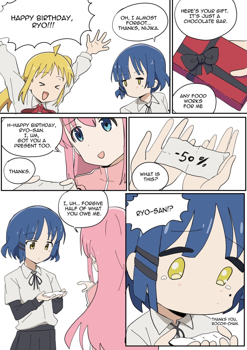 gotoh hitori, ijichi nijika, and yamada ryo (bocchi the rock!) drawn by pillower_art