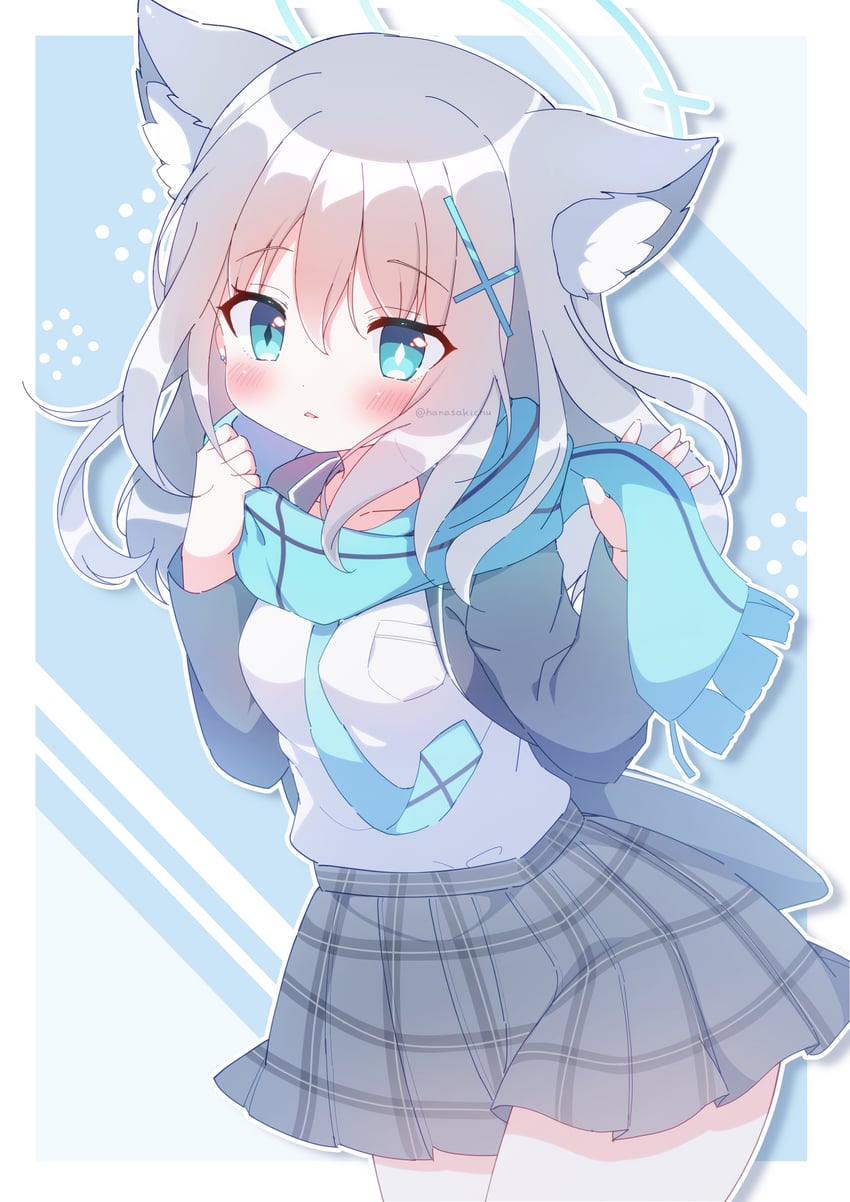 shiroko (blue archive) drawn by hanasakichu