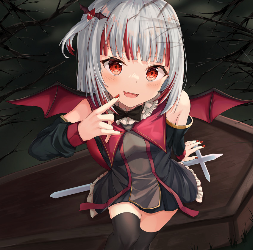 gawr gura (hololive and 1 more) drawn by shirokuma_(zeroillya)