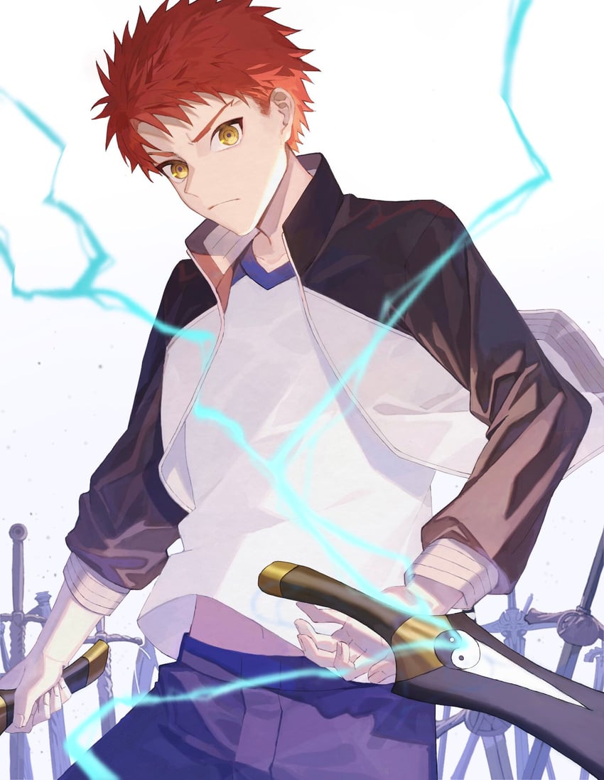 emiya shirou (fate and 2 more) drawn by kuromamechabita