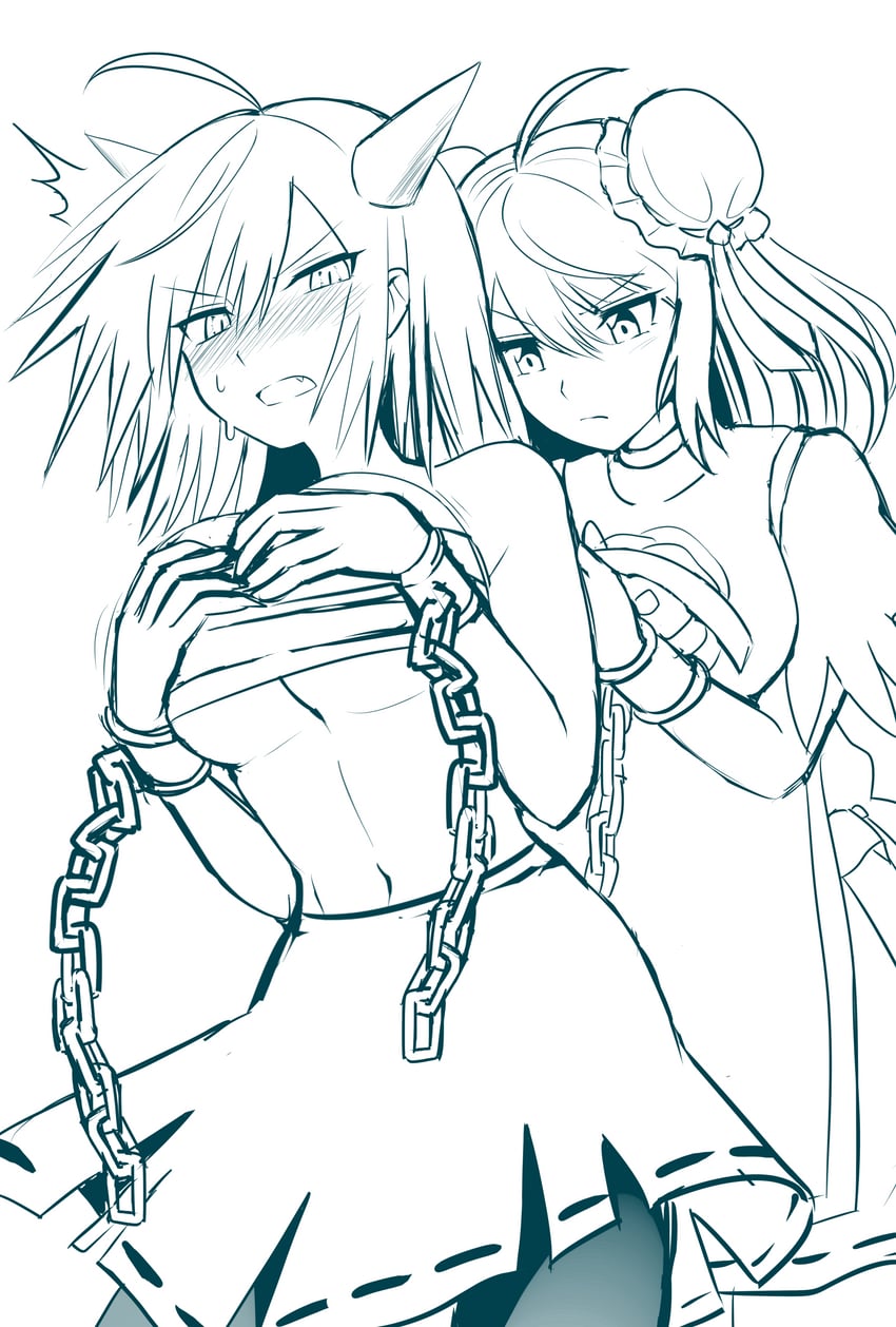 ibaraki kasen and ibaraki douji's arm (touhou) drawn by elaphe_guttata6