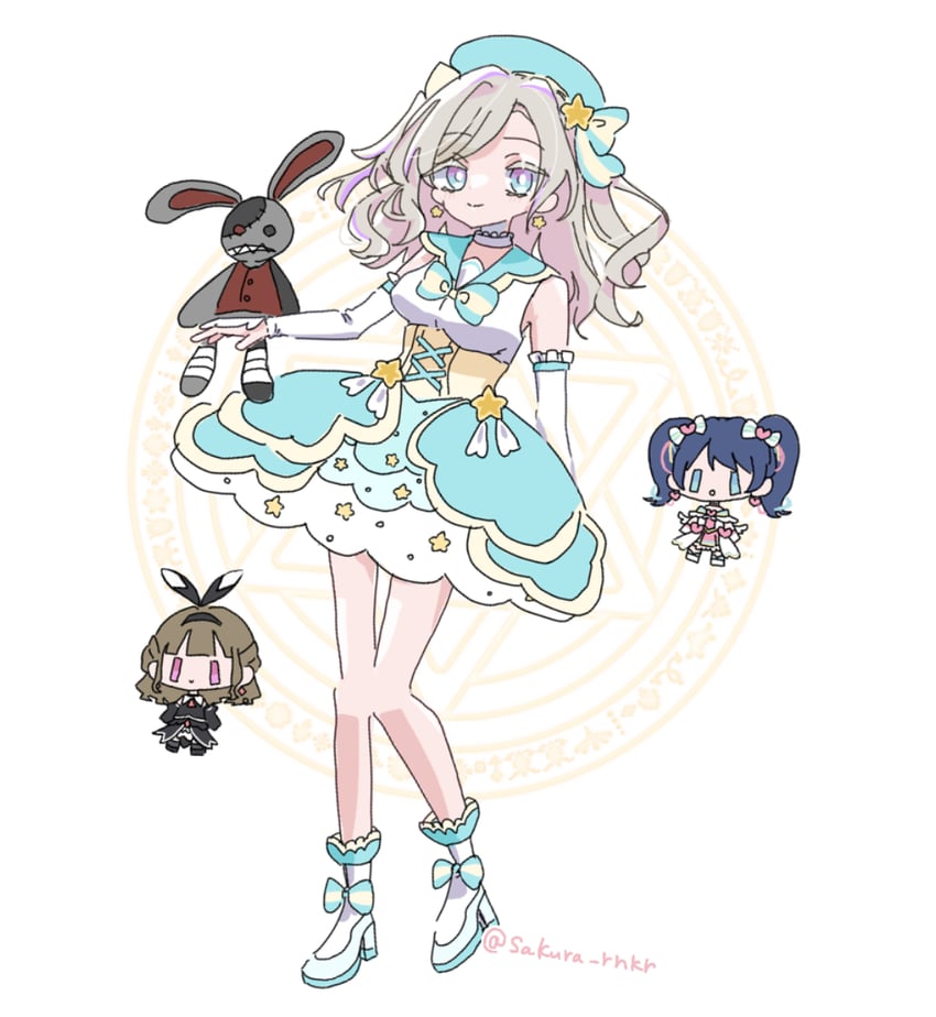 murano sayaka, kachimachi kosuzu, and ceras yanagida lilienfeld (love live! and 1 more) drawn by sakura_rnkr