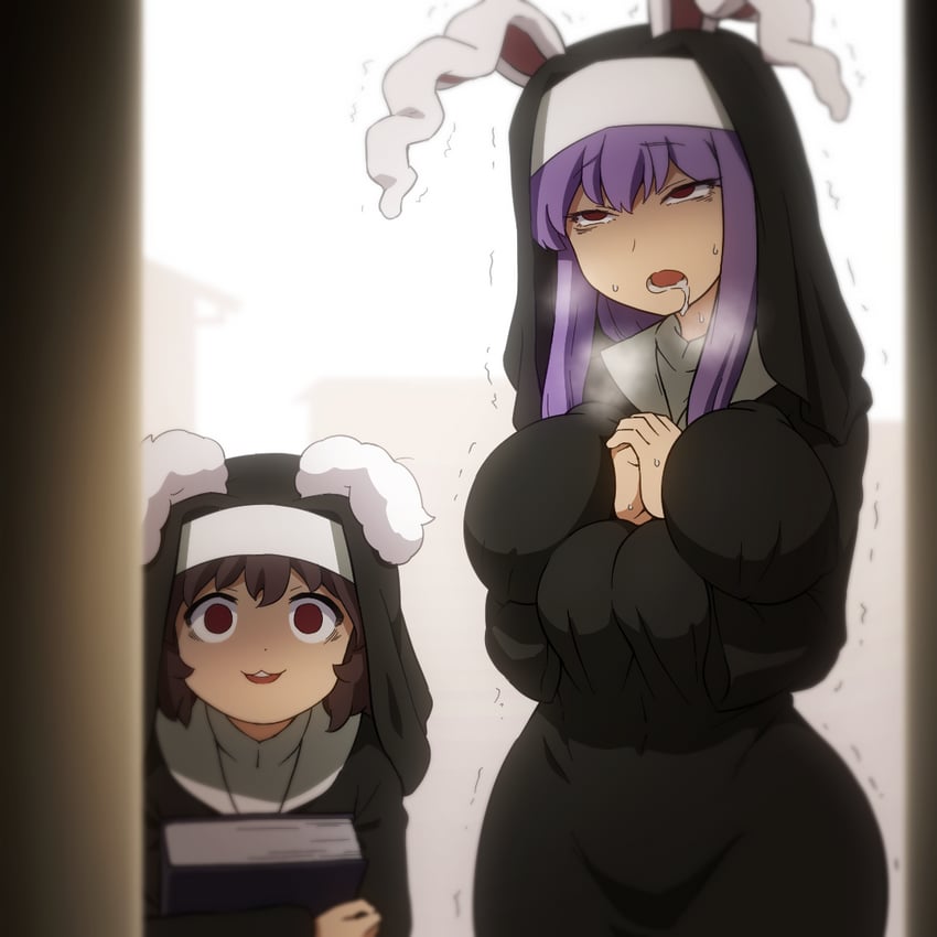 reisen udongein inaba and inaba tewi (touhou) drawn by shirosato