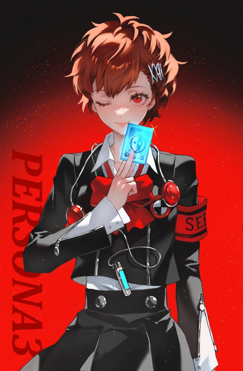 shiomi kotone (persona and 2 more) drawn by gb_dumf