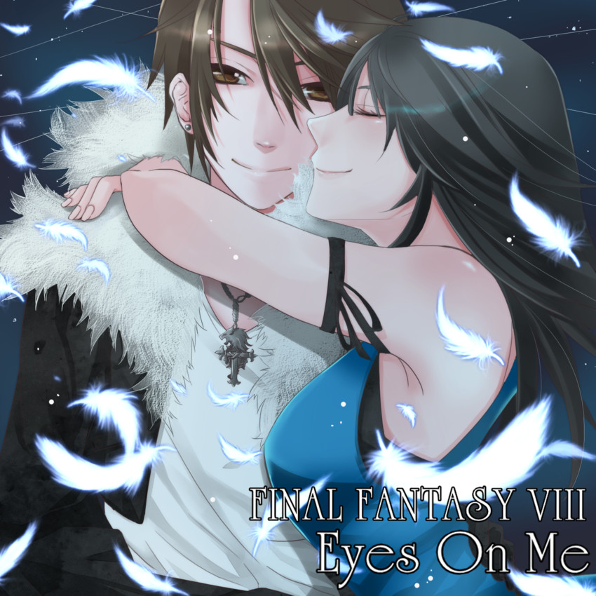 squall leonhart and rinoa heartilly (final fantasy and 1 more) drawn by kedama_cc