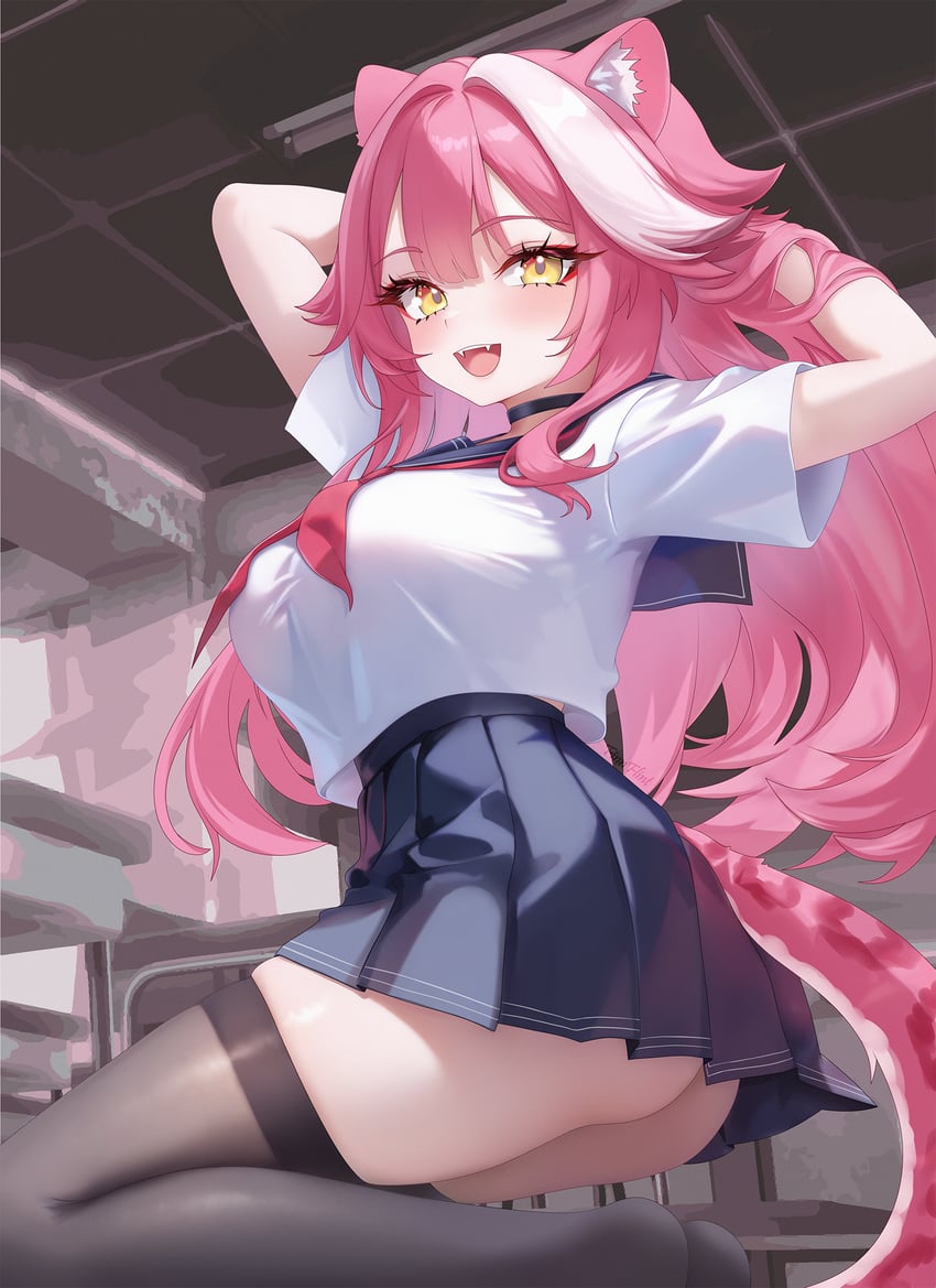 raora panthera (hololive and 1 more) drawn by finn_flint