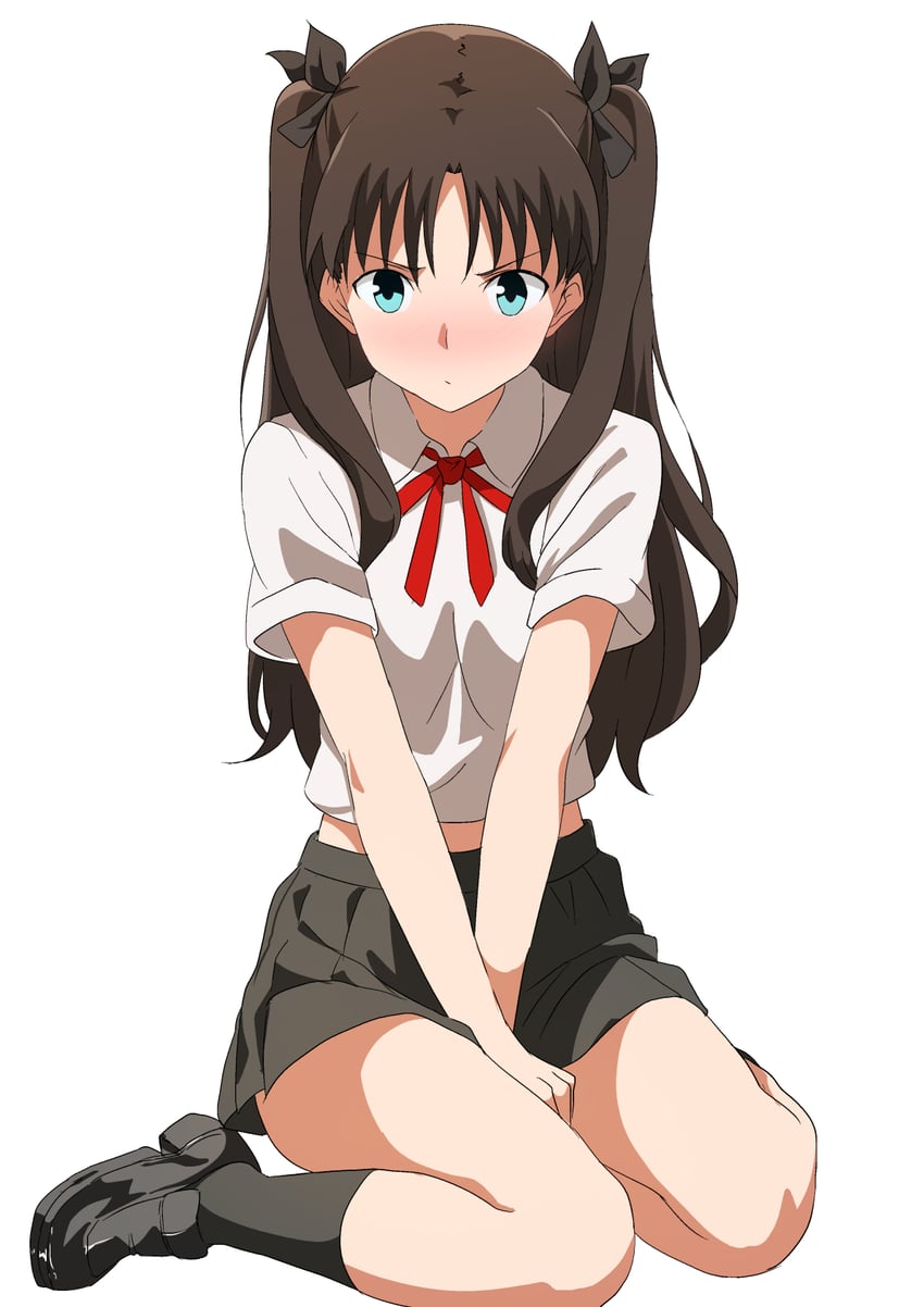tohsaka rin (fate and 1 more) drawn by kishishi_(kishiman-ya)
