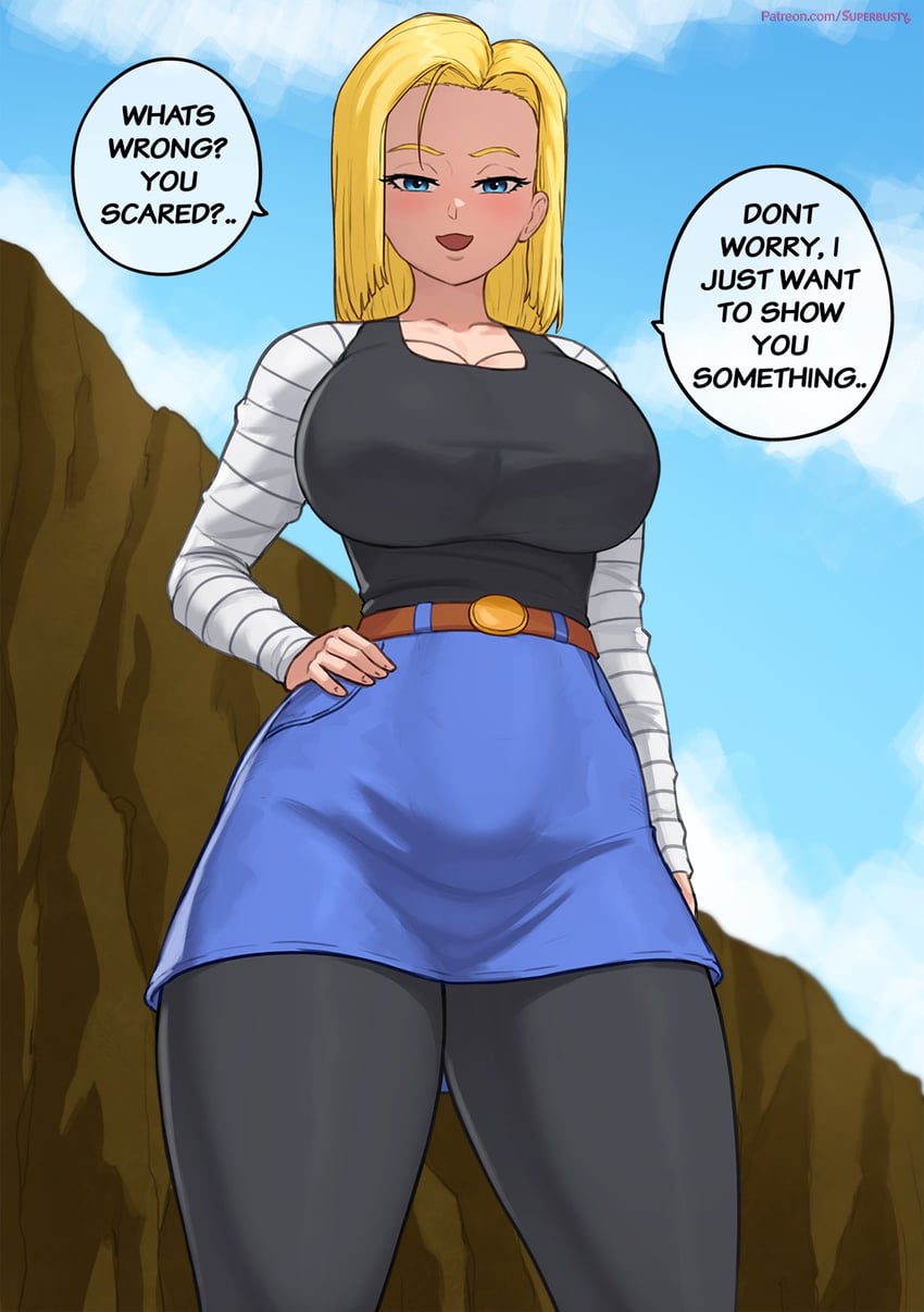 android 18 (dragon ball and 1 more) drawn by superbusty