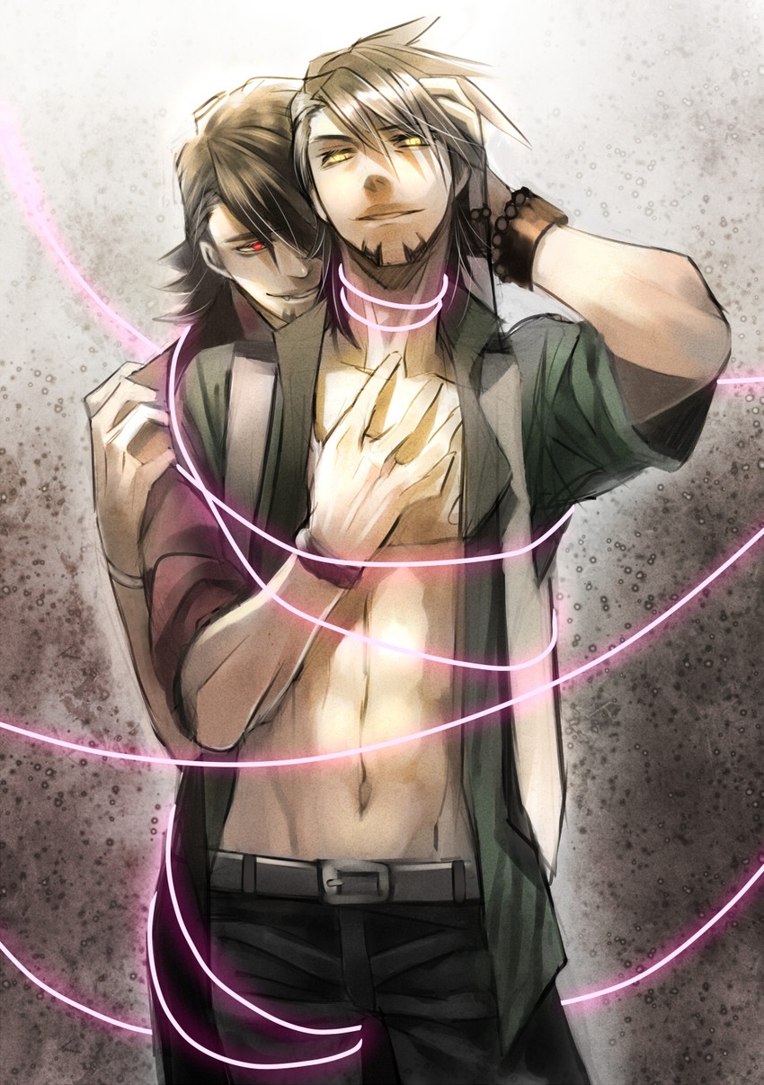 kaburagi t. kotetsu and ebitetsu (tiger & bunny) drawn by sakamoto_akira