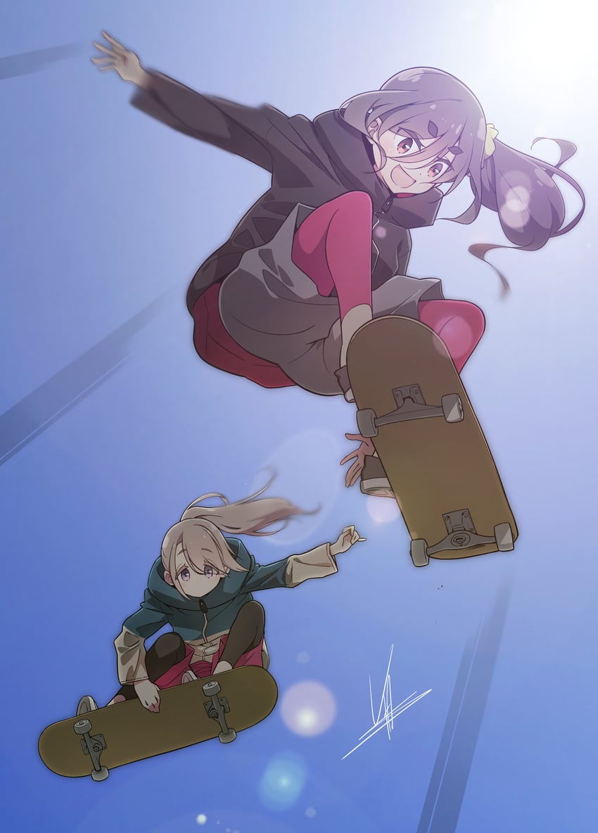 shikishima sakurako and kiriyama an (mono) drawn by yas_(yosiyasuyasu)