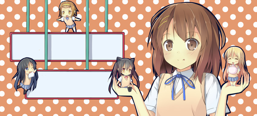 akiyama mio, nakano azusa, hirasawa yui, tainaka ritsu, and kotobuki tsumugi (k-on!) drawn by ashima_(roro046)