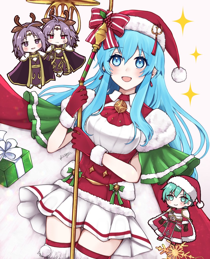 eirika, ephraim, and lyon (fire emblem and 2 more) drawn by misato_hao