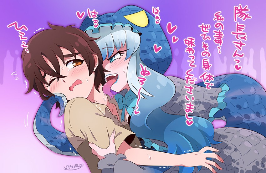 captain and komodo dragon (kemono friends and 1 more) drawn by utsuro_atomo