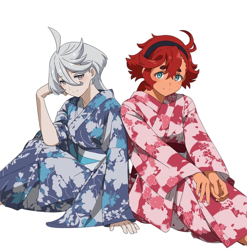 suletta mercury and miorine rembran (gundam and 1 more) drawn by kousuke0912