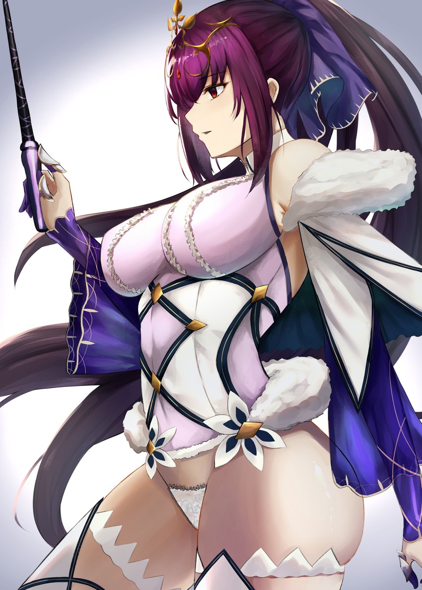 scathach and scathach skadi (fate and 1 more) drawn by yamikyon