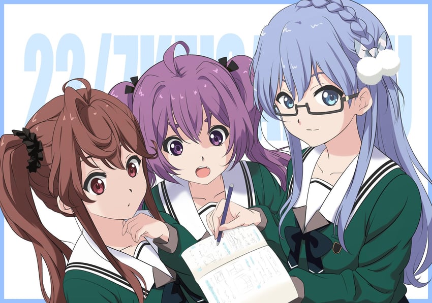 maruyama akane, toda jun, and tojo yuki (22/7) drawn by matsubokkurin227