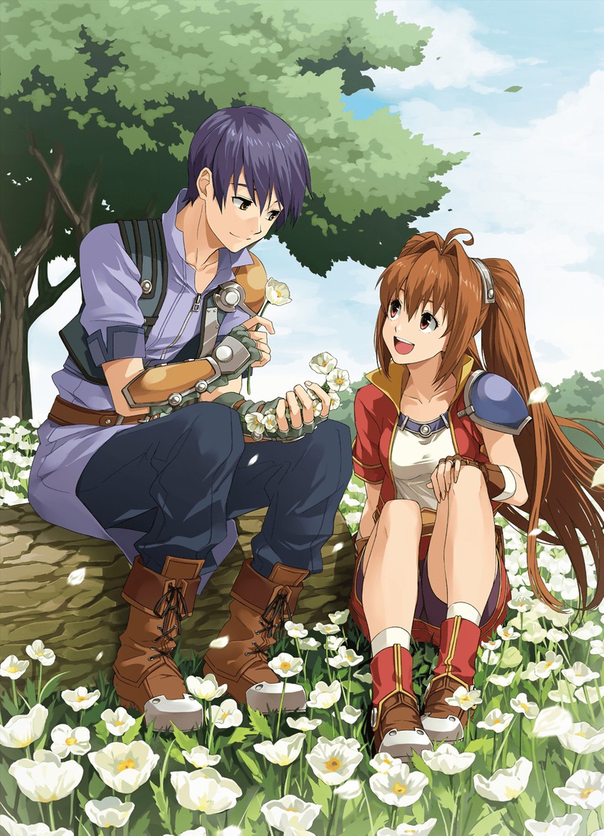 estelle bright and joshua bright (eiyuu densetsu and 1 more)