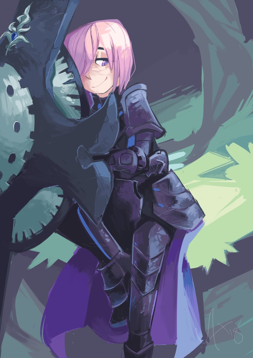 mash kyrielight (fate and 1 more) drawn by vitwixt