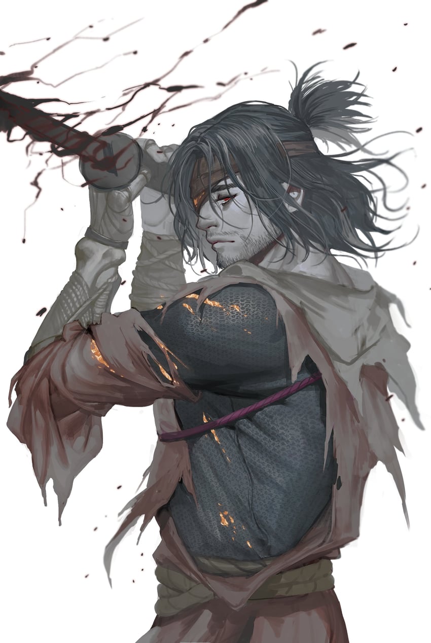 sekiro and shura (sekiro: shadows die twice) drawn by lsr