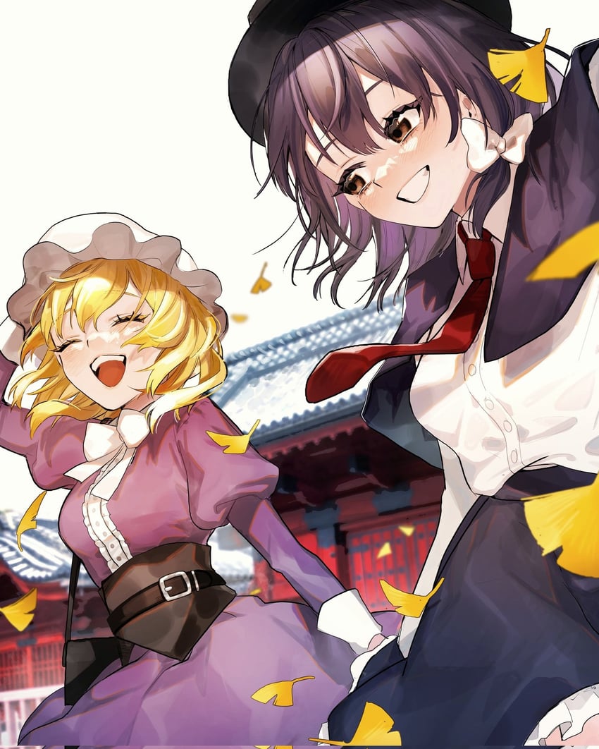 usami renko and maribel hearn (touhou) drawn by akari0120_s