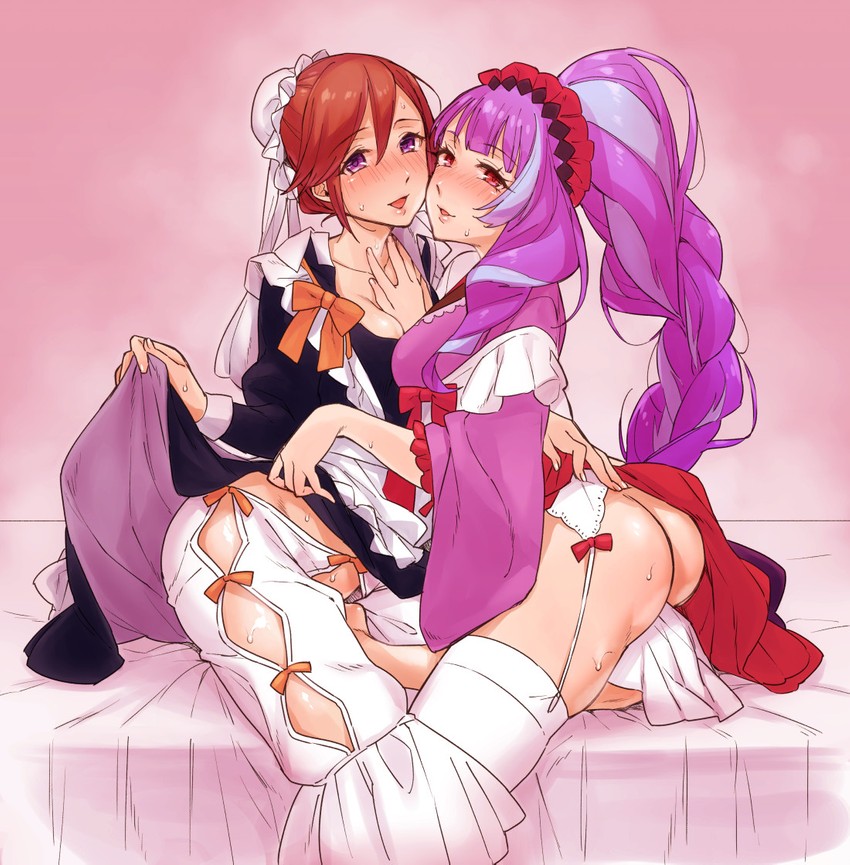 mikumo guynemer and kaname buccaneer (macross and 1 more) drawn by sasanoneko