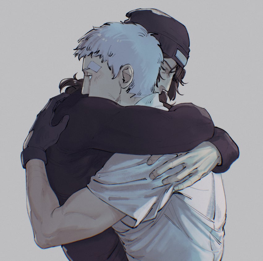 sanada akihiko and aragaki shinjirou (persona and 1 more) drawn by limach-an