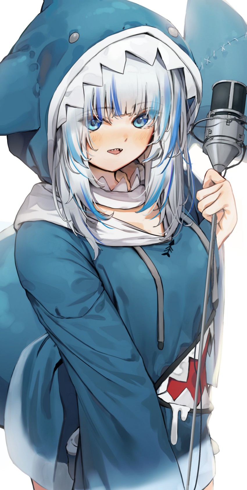 gawr gura (hololive and 1 more) drawn by poharo