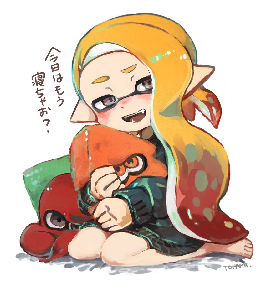inkling player character, inkling girl, and octoling player character (splatoon and 2 more) drawn by tona_bnkz