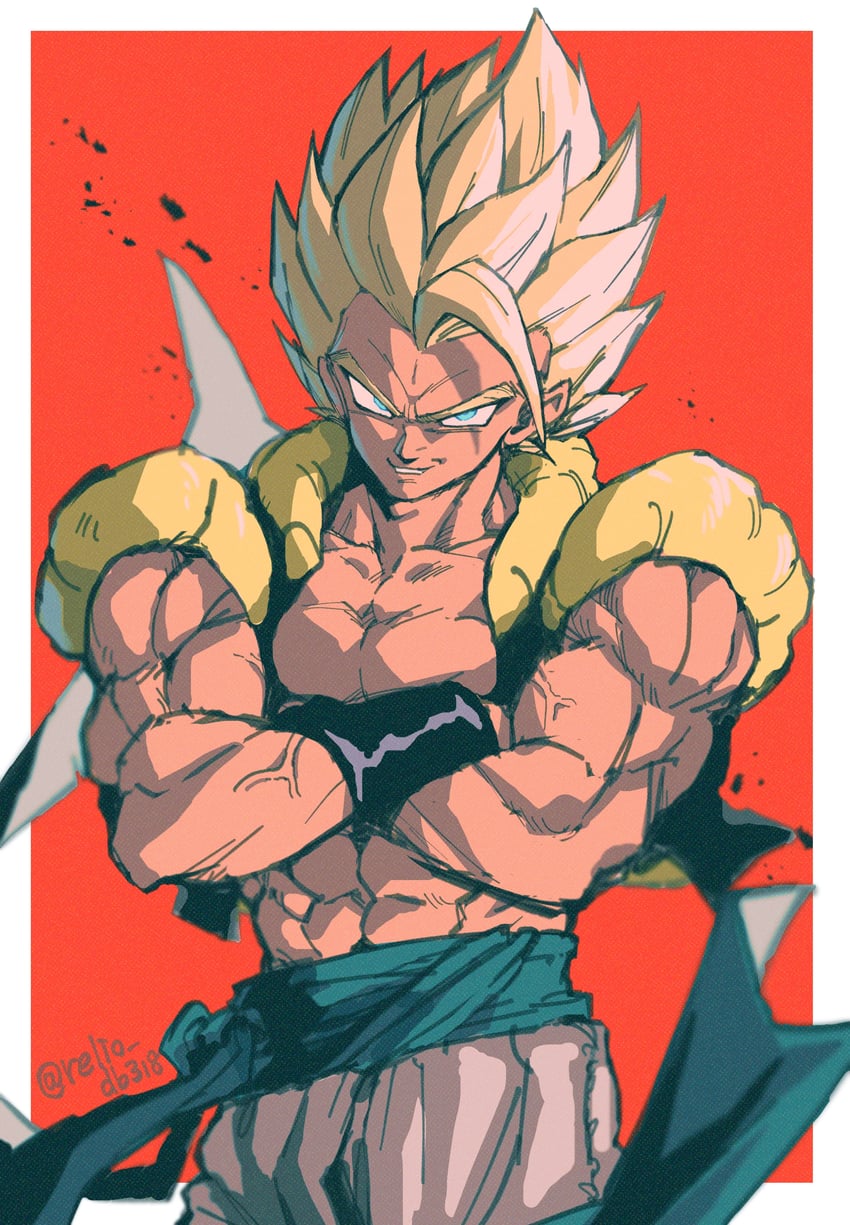 gogeta (dragon ball and 1 more) drawn by relio_db318