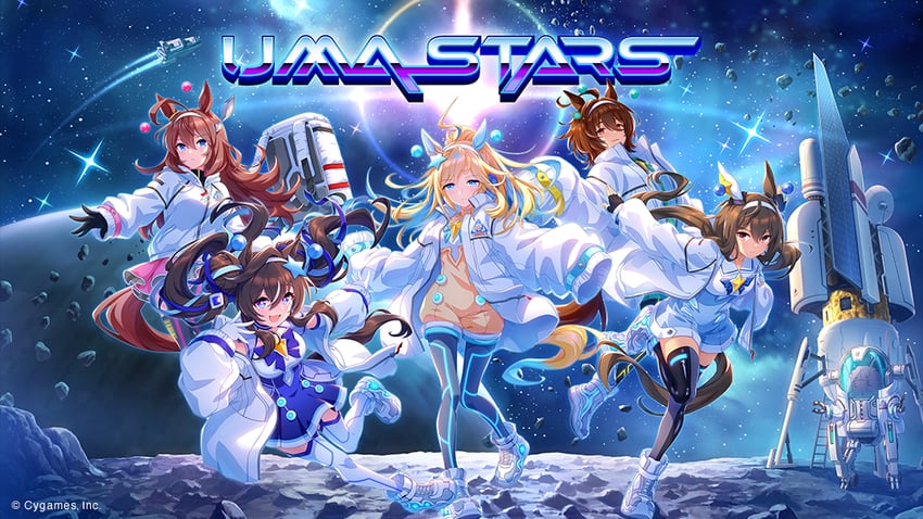 furlong02, agnes tachyon, admire vega, vivlos, mihono bourbon, and 1 more (umamusume)