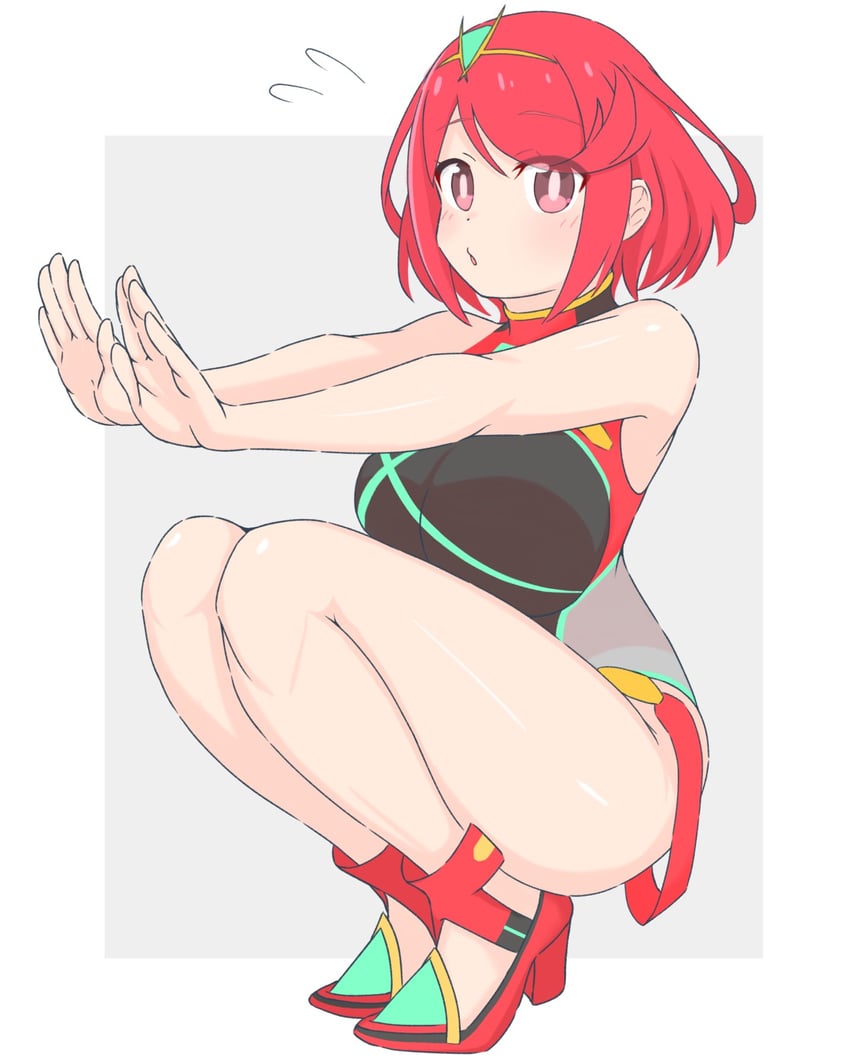 pyra (xenoblade chronicles and 1 more) drawn by uncool_mochi
