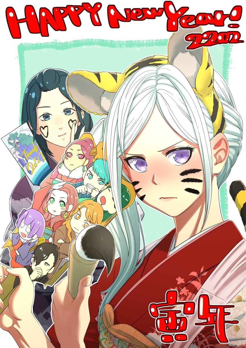 female byleth, edelgard von hresvelg, dorothea arnault, bernadetta von varley, sothis, and 5 more (fire emblem and 1 more) drawn by aduti_momoyama