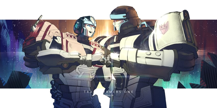optimus prime, megatron, d-16, and orion pax (transformers and 1 more) drawn by letni_04