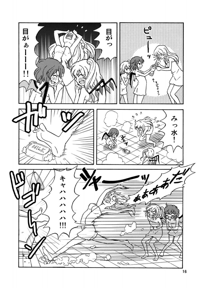 kirisame marisa, remilia scarlet, and flandre scarlet (touhou and 1 more) drawn by sakurai_makoto_(custom_size)